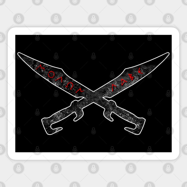 Spartan Warrior Swords Magnet by Scar